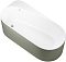 Акриловая ванна Allen Brau Priority 170x80 2.31001.21/CGM белый матовый /цементно-серый - изображение 2