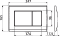Клавиша смыва для унитаза AlcaPlast M278, черный матовый - 2 изображение