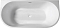 Акриловая ванна Abber 130х70 см AB9216-1.3, белая - 2 изображение