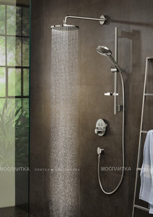 Верхний душ Hansgrohe Raindance S 240 1j PowderRain 27607000 с держателем для душа 39 см - изображение 6