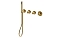 Душевой комплект Paffoni Modular Box, медовое золото брашированное, KITMB000HGSP - изображение 2