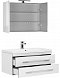 Комплект мебели для ванной Aquanet Верона 90 белый подвесной 2 ящика - 3 изображение
