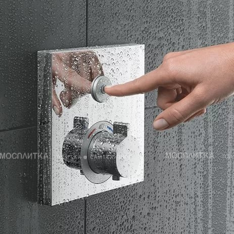 Термостат Hansgrohe ShowerSelect черный/хром - изображение 4