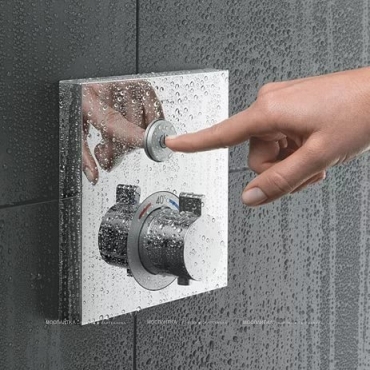 Термостат Hansgrohe ShowerSelect черный/хром - 4 изображение