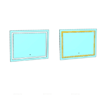 Зеркало Corozo Барго 100 LED SD-00001187,белый - 3 изображение