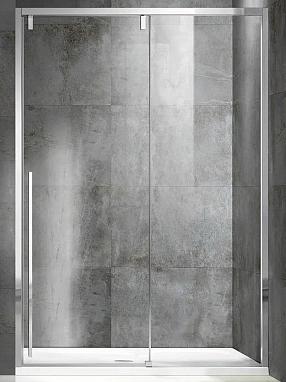 Душевая дверь Vincea Lugano VDS-1L130CL-1 130 см хром, стекло прозрачное, Easy Clean