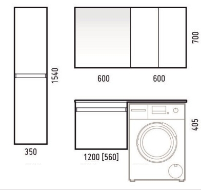 Подвесной шкаф Corozo Альтаир 60 SD-00000502 белый - 5 изображение