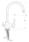 Смеситель для кухонной мойки GPD Espina MAR70 хром глянец - изображение 2