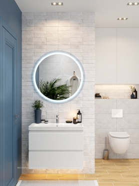 Зеркало Cersanit Led 012 design 72 см LU-LED012*72-d-Os с подсветкой, белый - 4 изображение