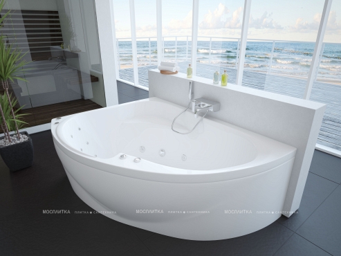 Акриловая ванна Aquatek Альтаир 160 см L на объемном каркасе - 4 изображение