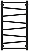 Полотенцесушитель водяной Сунержа Сирокко 80х40 см 31-0253-8040 матовый черный - изображение 2