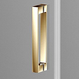 Душевая дверь Vincea Alpha 150х190 VDS-3AL150CLG, профиль брашированное золото, стекло прозрачное