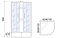 Душевая кабина River 100х100 см Nara Б/К XL 100/44 MT профиль хром матовый, стекло матовое - 3 изображение