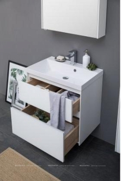 Комплект мебели для ванной Aquanet Гласс 60 белый - 20 изображение