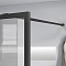Душевая перегородка Vincea Walk in HC Art 100x200 см, VSW-1HC100CFGM, профиль серый, стекло рифленое;прозрачное - 3 изображение