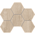 Керамогранит Estima Мозаика SF02 Hexagon 25x28,5 непол. 