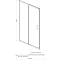 Душевая дверь Azario Milton 140х200 см AZ-ND6121 1400 профиль серебро, стекло прозрачное - изображение 3