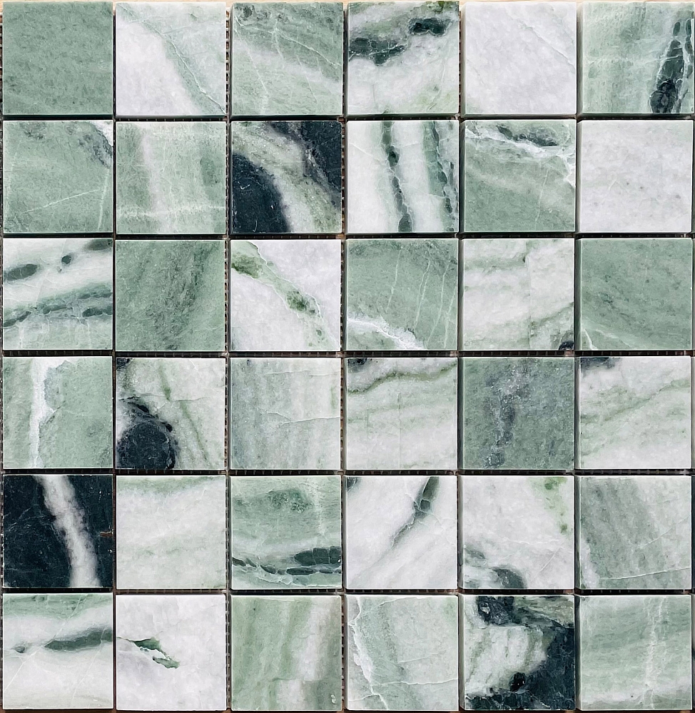 Мозаика LeeDo & Caramelle Onice Verde oliva POL (48x48x7) 30,5x30,5 