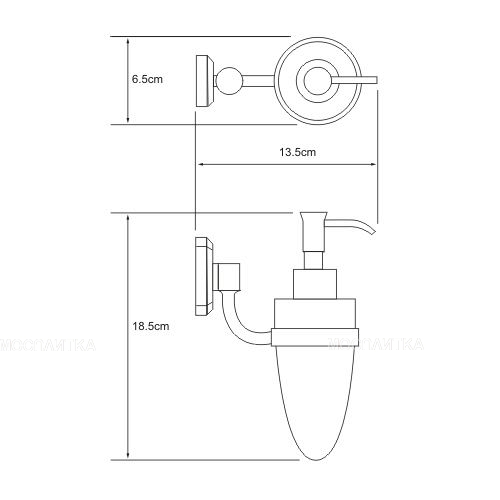 Дозатор для жидкого мыла Wasserkraft Oder K-3099 - изображение 3