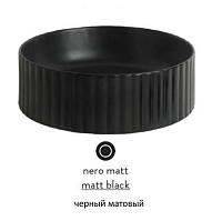 Раковина ArtCeram Millerighe OSL010 17; 00 накладная черная матовая 44х44х15 см1