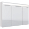 Зеркальный шкаф Dreja Uni 120 см 99.9013 с подсветкой, белый - 4 изображение
