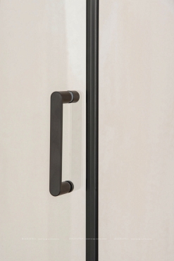Душевая дверь Orange E05-100TB профиль черный, стекло прозрачное 98 см - 3 изображение