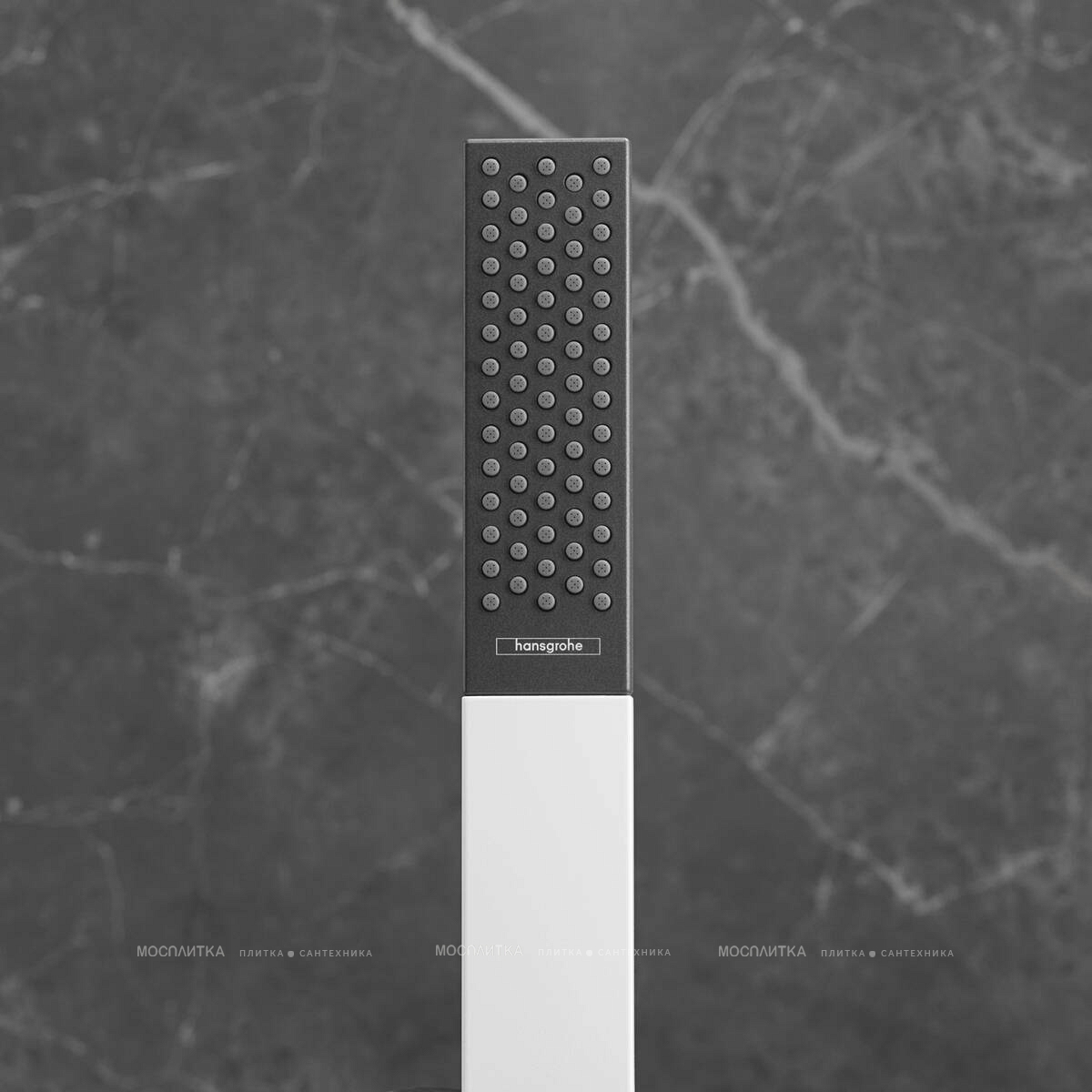 Душевая лейка Hansgrohe Rainfinity Baton 100 1jet 26866700, белая матовая - изображение 2