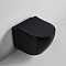 Унитаз подвесной безободковый Bond F01-108 с крышкой-сиденьем микролифт, черный - изображение 3