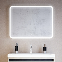Зеркало Corozo Альбано 91 см SD-00000918 белое c подсветкой