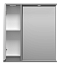Зеркальный шкаф Brevita Balaton 75 см BAL-04075-01-01Л левый, с подсветкой, белый / серый - изображение 2