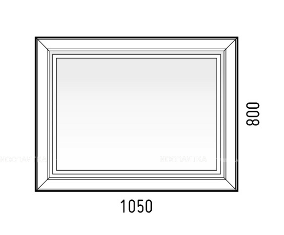 Зеркало Corozo Классика 80 LED SD-00000862,белый - изображение 8