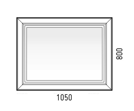 Зеркало Corozo Классика 80 LED SD-00000862,белый - 8 изображение