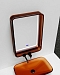 Зеркало Abber Kristall 55 см AT6701Opal с подсветкой, коричневый - изображение 2