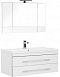 Комплект мебели для ванной Aquanet Верона 100 белый подвесной 2 ящика 