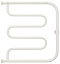 Полотенцесушитель водяной Сунержа Лира с полкой 60х60 см 12-0012-6060 белый - 2 изображение