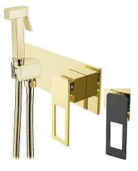 Гигиенический душ Boheme Q 147-GB со смесителем, gold black