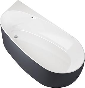 Акриловая ванна Allen Brau Priority 170x80 2.31002.20/AM белый глянец (панель антрацит)