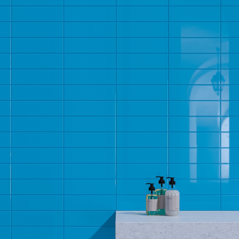 Керамическая плитка Kerama Marazzi Плитка Баттерфляй темно-голубой 8,5х28,5 - изображение 2