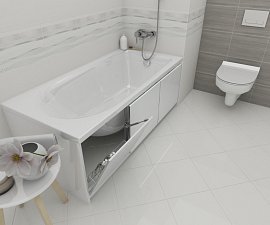 Боковая панель 75 см Cersanit Universal PB-TYPE_CLICK*75-W для ванны, белый