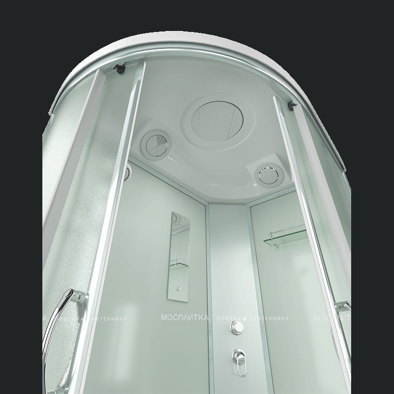 Душевая кабина Erlit Comfort 120х80 см ER351226R-C3-RUS профиль серебристый, стекло матовое - изображение 5