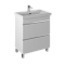 Тумба с раковиной Briz Элен классик 70 см, белый глянец