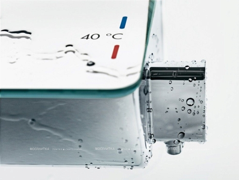 Термостат для ванны с душем Hansgrohe Ecostat Select 13141400 белый/хром - 7 изображение