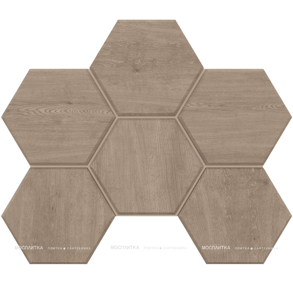 Мозаика CW02 Hexagon 25x28,5 непол.