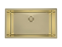 Кухонная мойка Alveus Monarch Quadrix 60 1117478 золото в комплекте с выпуском без сифона