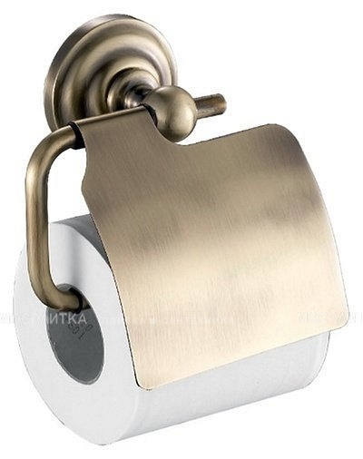 Держатель туалетной бумаги Fixsen Retro FX-83810 с крышкой, бронза - изображение 2