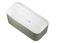 Акриловая ванна Allen Brau Infinity 170x80 2.21001.21/CGM белый матовый/цементно-серый