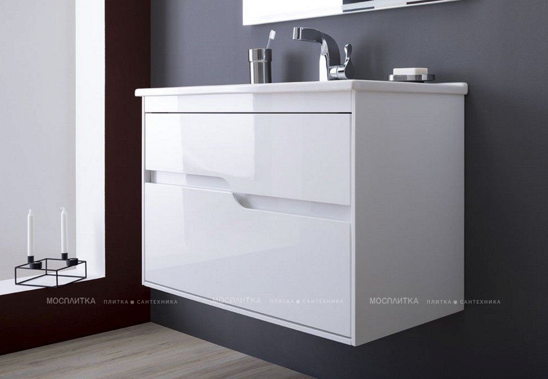 Комплект мебели для ванной Aquanet Модена 85 белый глянец - изображение 5
