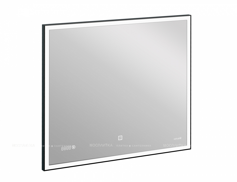 Зеркало Cersanit Led 011 Design 100 см LU-LED011*100-d-Os с подсветкой, черный - изображение 2