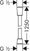 Шланг для душа Hansgrohe Isiflex 125 см 28272340, шлифованный чёрный хром - изображение 2