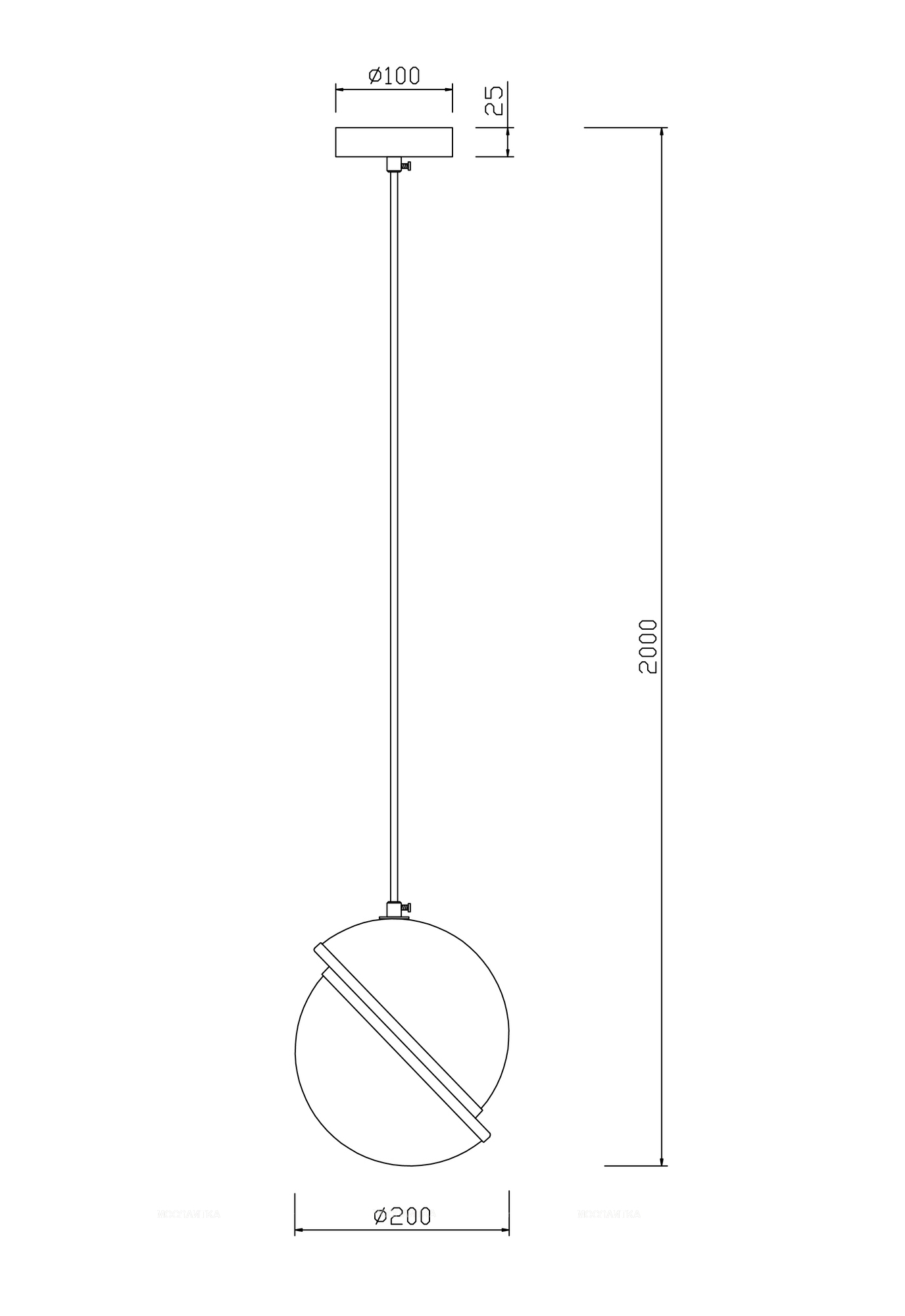 Подвесной светильник Freya Element FR5181PL-01BS - изображение 3